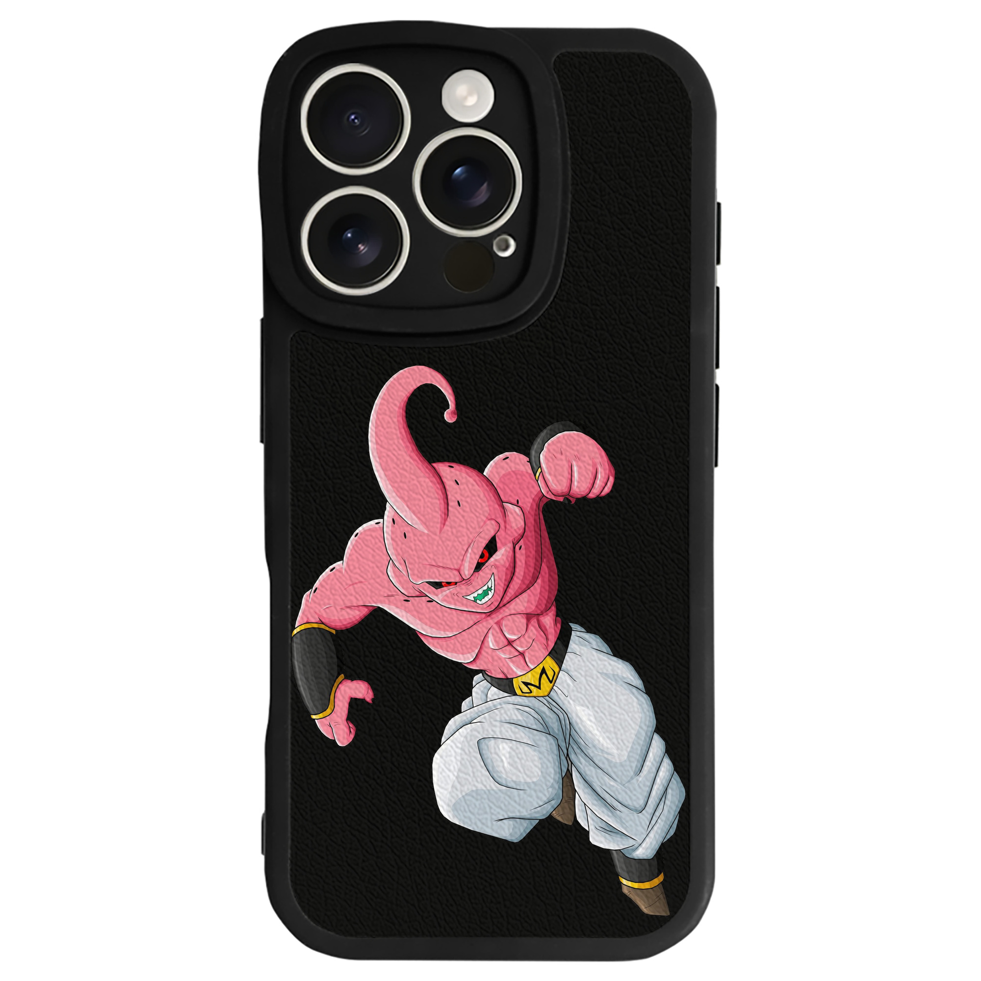 （画像用） ドラゴンボール 魔人ブウ DRAGON BALL Majin Buu 【iPhone 16シリーズ対応】シリコンスマホケース（レザー調） 材質：シリコン
